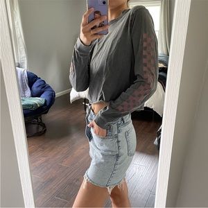 Vans Cropped Long Sleeve Tee